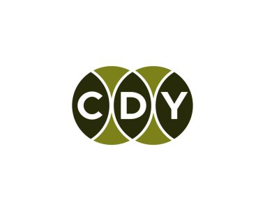 CDY Logo tasarım vektör şablonu. CDY