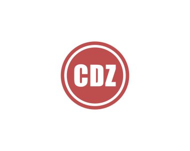 CDZ logo tasarım vektör şablonu. CDZ