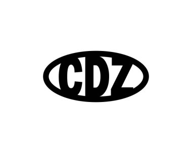 CDZ logo tasarım vektör şablonu. CDZ