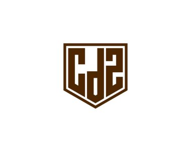 CDZ logo tasarım vektör şablonu. CDZ