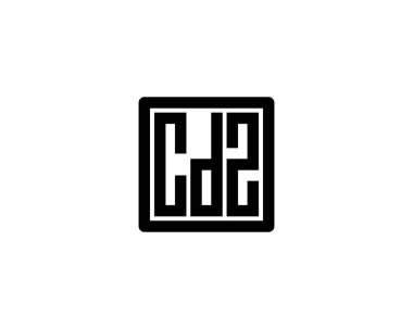 CDZ logo tasarım vektör şablonu. CDZ