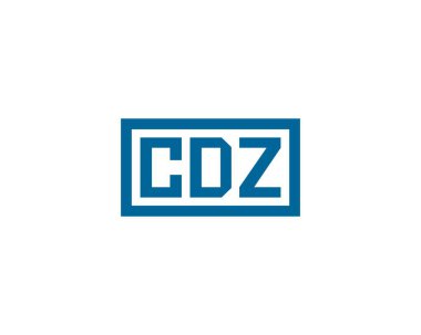 CDZ logo tasarım vektör şablonu. CDZ