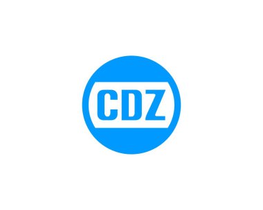 CDZ logo tasarım vektör şablonu. CDZ