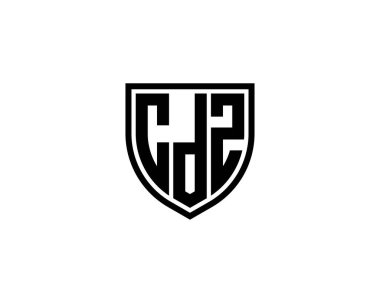 CDZ logo tasarım vektör şablonu. CDZ