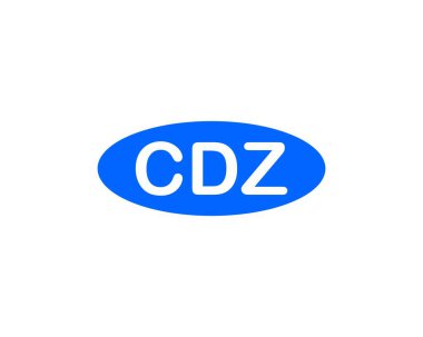 CDZ logo tasarım vektör şablonu. CDZ