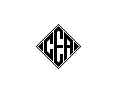 CEA Logo tasarım vektör şablonu. CEA