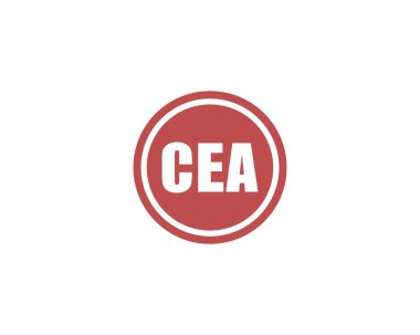CEA Logo tasarım vektör şablonu. CEA