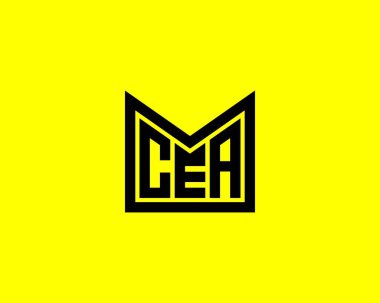 CEA Logo tasarım vektör şablonu. CEA