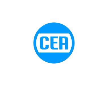 CEA Logo tasarım vektör şablonu. CEA