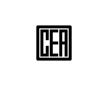 CEA Logo tasarım vektör şablonu. CEA