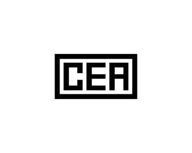 CEA Logo tasarım vektör şablonu. CEA