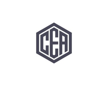 CEA Logo tasarım vektör şablonu. CEA
