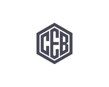 CEB Logo tasarım vektör şablonu. CEB