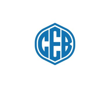 CEB Logo tasarım vektör şablonu. CEB
