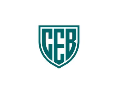 CEB Logo tasarım vektör şablonu. CEB