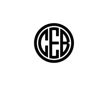CEB Logo tasarım vektör şablonu. CEB