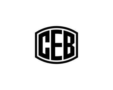 CEB Logo tasarım vektör şablonu. CEB