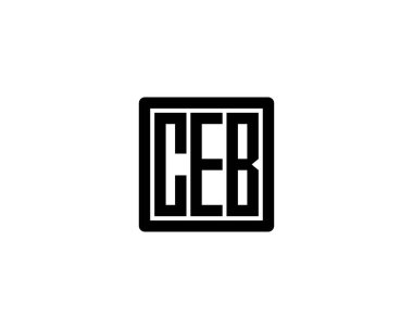 CEB Logo tasarım vektör şablonu. CEB