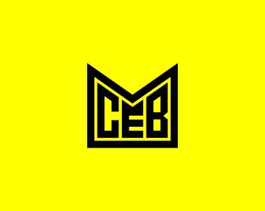 CEB Logo tasarım vektör şablonu. CEB