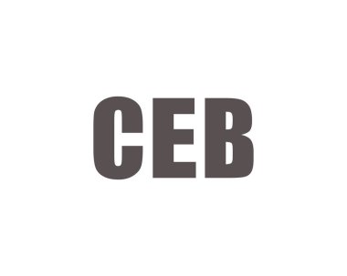 CEB Logo tasarım vektör şablonu. CEB
