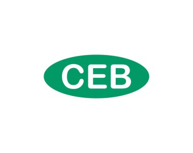 CEB Logo tasarım vektör şablonu. CEB