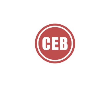 CEB Logo tasarım vektör şablonu. CEB