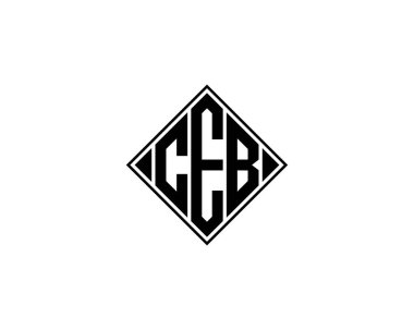 CEB Logo tasarım vektör şablonu. CEB