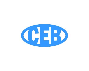 CEB Logo tasarım vektör şablonu. CEB