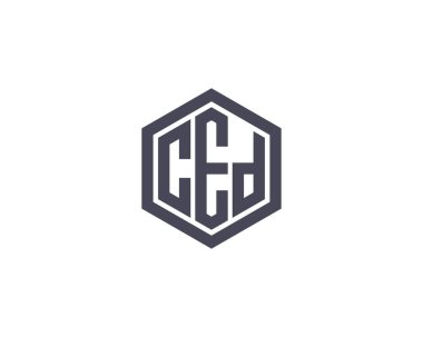 CED logo tasarım vektör şablonu. CED