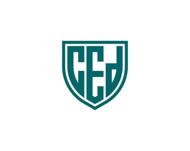 CED logo tasarım vektör şablonu. CED