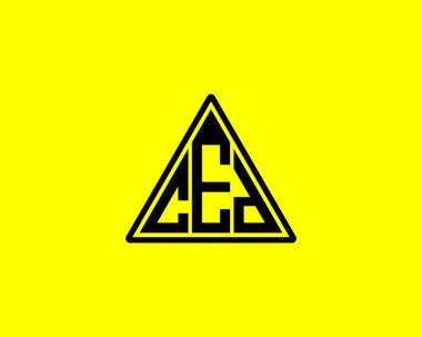 CED logo tasarım vektör şablonu. CED