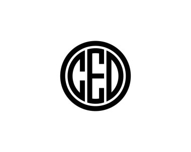 CED logo tasarım vektör şablonu. CED