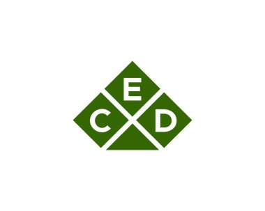 CED logo tasarım vektör şablonu. CED