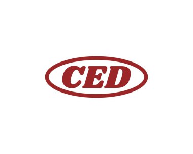 CED logo tasarım vektör şablonu. CED