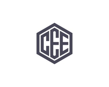 CEE logo tasarım vektör şablonu. CEE