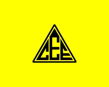 CEE logo tasarım vektör şablonu. CEE