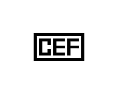 CEF logo tasarım vektör şablonu. CEF