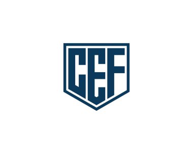CEF logo tasarım vektör şablonu. CEF