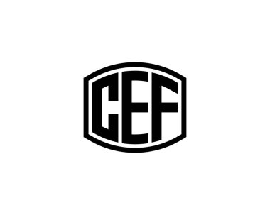 CEF logo tasarım vektör şablonu. CEF