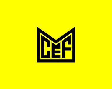 CEF logo tasarım vektör şablonu. CEF