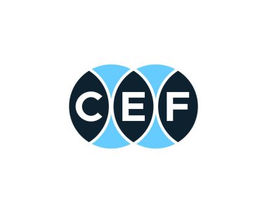 CEF logo tasarım vektör şablonu. CEF
