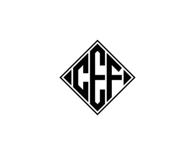 CEF logo tasarım vektör şablonu. CEF