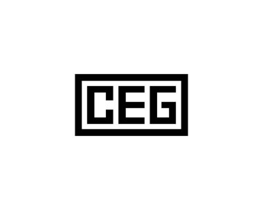 CEG logo tasarım vektör şablonu. CEG