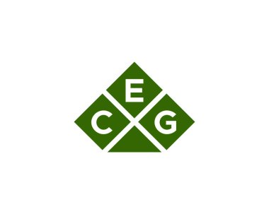 CEG logo tasarım vektör şablonu. CEG