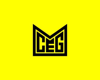 CEG logo tasarım vektör şablonu. CEG