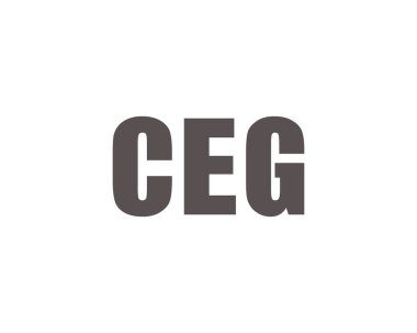 CEG logo tasarım vektör şablonu. CEG