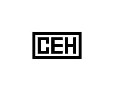 CEH logo tasarım vektör şablonu. CEH