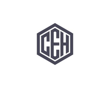 CEH logo tasarım vektör şablonu. CEH