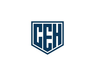 CEH logo tasarım vektör şablonu. CEH