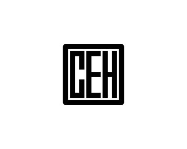 CEH logo tasarım vektör şablonu. CEH